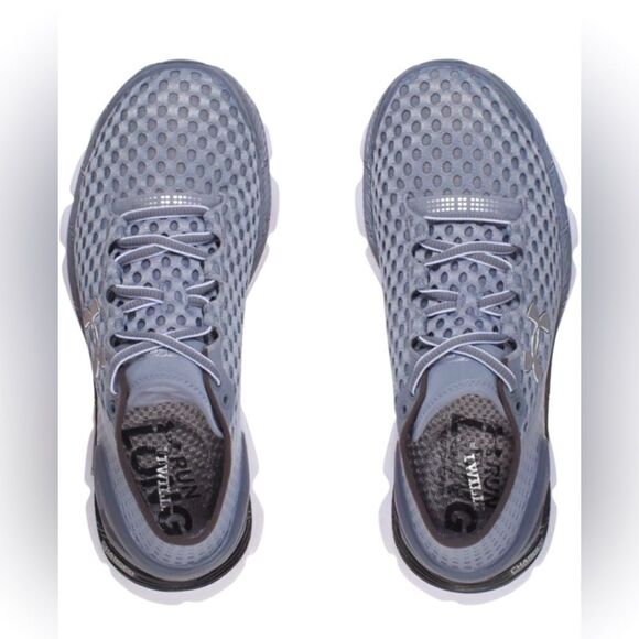 Under Armour Women's SpeedForm Gemini 2 Running Shoes, Steel/White Silver, - Picture 1 of 10